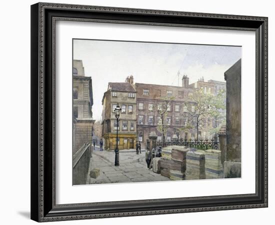 View of buildings in Great St Helen's, City of London, 1888-John Crowther-Framed Giclee Print