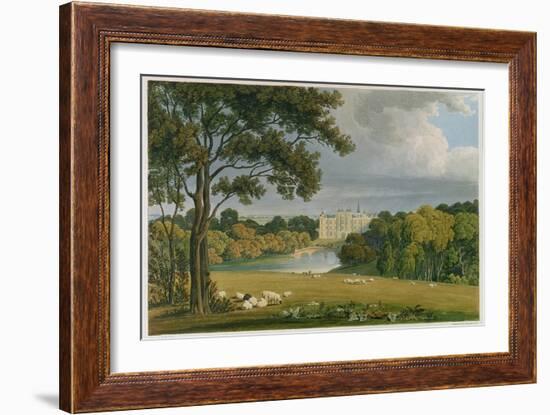 View of Burghley House, Seat of the Marquis of Exeter-Frederick Mackenzie-Framed Giclee Print