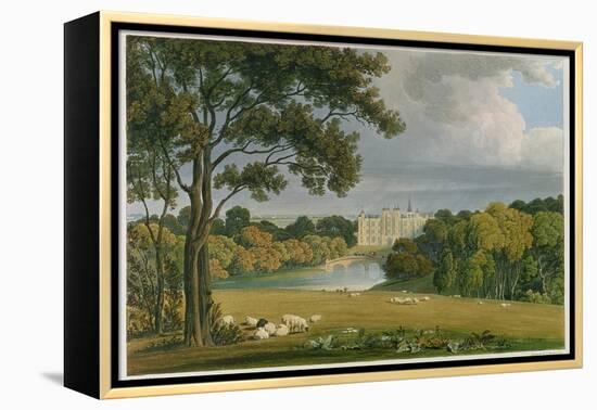 View of Burghley House, Seat of the Marquis of Exeter-Frederick Mackenzie-Framed Premier Image Canvas