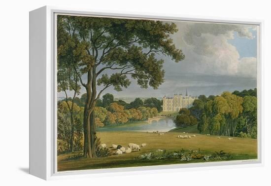 View of Burghley House, Seat of the Marquis of Exeter-Frederick Mackenzie-Framed Premier Image Canvas