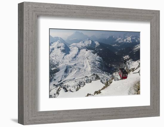 View of Cable Car Station, Dolomites-Mark Doherty-Framed Photographic Print