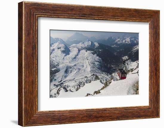 View of Cable Car Station, Dolomites-Mark Doherty-Framed Photographic Print