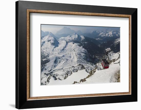 View of Cable Car Station, Dolomites-Mark Doherty-Framed Photographic Print