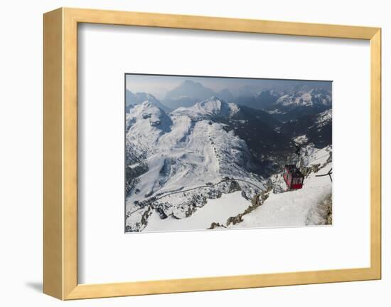 View of Cable Car Station, Dolomites-Mark Doherty-Framed Photographic Print