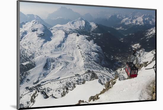 View of Cable Car Station, Dolomites-Mark Doherty-Mounted Photographic Print