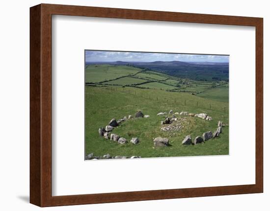 View of Cairn S in the Loughcrew hills, 36th century BC. Artist: Unknown-Unknown-Framed Photographic Print