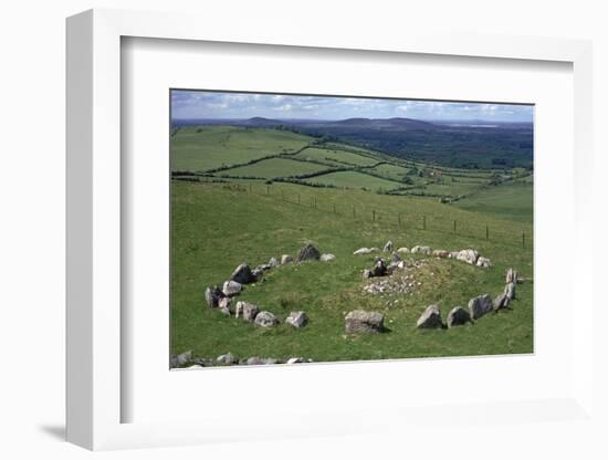 View of Cairn S in the Loughcrew hills, 36th century BC. Artist: Unknown-Unknown-Framed Photographic Print