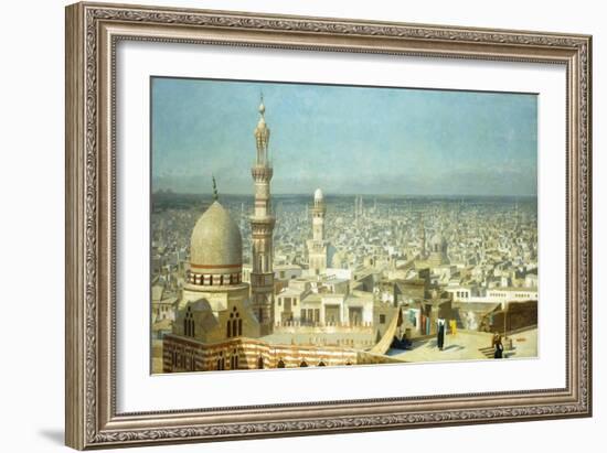 View of Cairo-Jean Leon Gerome-Framed Premium Giclee Print