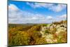 View of Camel Rock and forest, Garden of the Gods Recreation Area, Shawnee National Forest, Illi...-Panoramic Images-Mounted Photographic Print