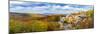 View of Camel Rock and forest, Garden of the Gods Recreation Area, Shawnee National Forest, Illi...-Panoramic Images-Mounted Photographic Print