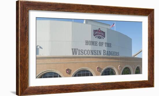 View of Camp Randall Stadium on University of Wisconsin-Madison, Madison, Dane County, Wisconsin...-Panoramic Images-Framed Photographic Print