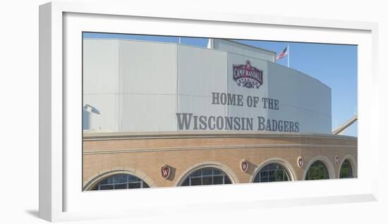 View of Camp Randall Stadium on University of Wisconsin-Madison, Madison, Dane County, Wisconsin...-Panoramic Images-Framed Photographic Print