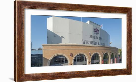 View of Camp Randall Stadium on University of Wisconsin-Madison, Madison, Dane County, Wisconsin...-Panoramic Images-Framed Photographic Print