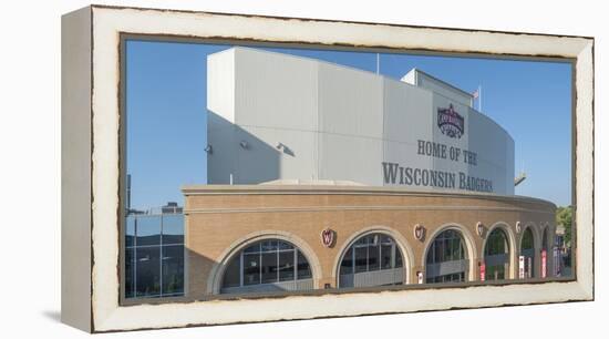 View of Camp Randall Stadium on University of Wisconsin-Madison, Madison, Dane County, Wisconsin...-Panoramic Images-Framed Premier Image Canvas