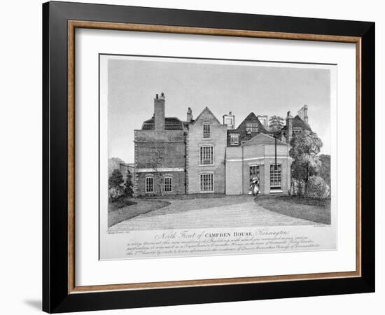 View of Campden House, Kensington, London, C1820-Robert Banks-Framed Giclee Print
