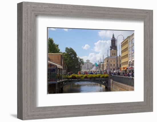 View of Canal and Town Hall, Gothenburg, Sweden, Scandinavia, Europe-Frank Fell-Framed Photographic Print