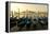 View of Canale di San Marco and with Gondolas, Venice, Italy-David Noyes-Framed Premier Image Canvas