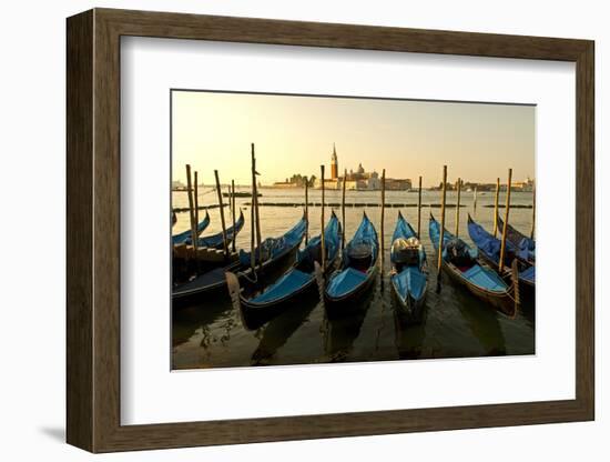 View of Canale di San Marco and with Gondolas, Venice, Italy-David Noyes-Framed Photographic Print