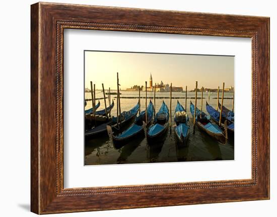 View of Canale di San Marco and with Gondolas, Venice, Italy-David Noyes-Framed Photographic Print