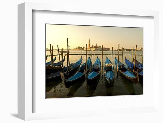 View of Canale di San Marco and with Gondolas, Venice, Italy-David Noyes-Framed Photographic Print