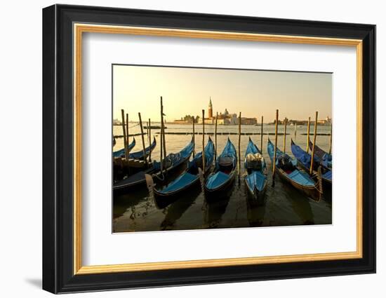 View of Canale di San Marco and with Gondolas, Venice, Italy-David Noyes-Framed Photographic Print