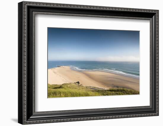 View of Cap De Carteret Beach, Barneville-Carteret, Normandy, France-Walter Bibikow-Framed Photographic Print