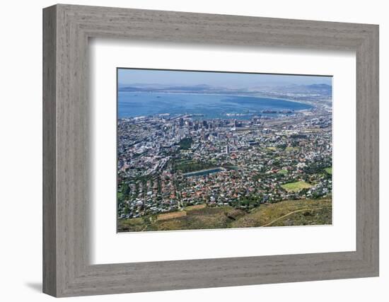 View of Cape Town from top of Table Mountain, Cape Town, South Africa, Africa-G&M Therin-Weise-Framed Photographic Print