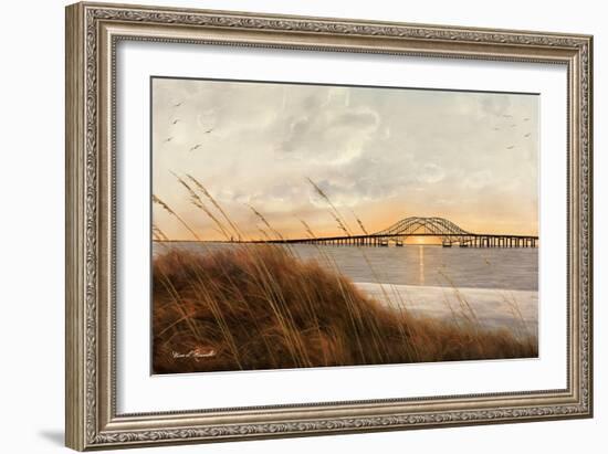 View of Captree Bridge-Diane Romanello-Framed Art Print