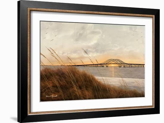 View of Captree Bridge-Diane Romanello-Framed Art Print