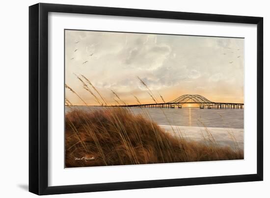 View of Captree Bridge-Diane Romanello-Framed Art Print