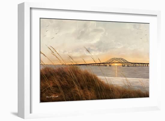 View of Captree Bridge-Diane Romanello-Framed Art Print