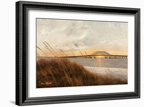 View of Captree Bridge-Diane Romanello-Framed Art Print