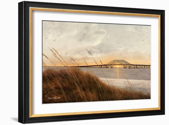 View of Captree Bridge-Diane Romanello-Framed Art Print