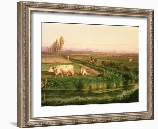 View of Carditello-Filippo Palizzi-Framed Giclee Print