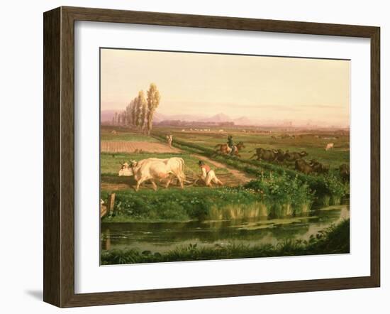 View of Carditello-Filippo Palizzi-Framed Giclee Print