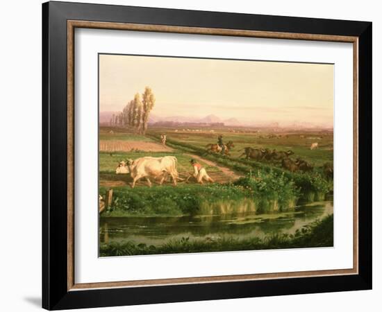 View of Carditello-Filippo Palizzi-Framed Giclee Print