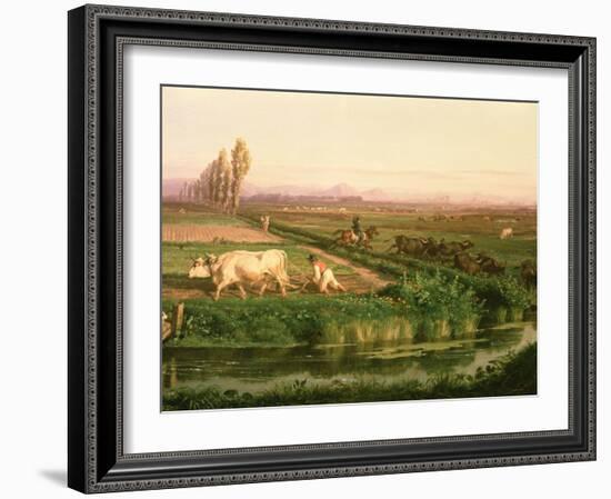 View of Carditello-Filippo Palizzi-Framed Giclee Print