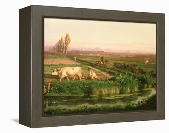 View of Carditello-Filippo Palizzi-Framed Premier Image Canvas