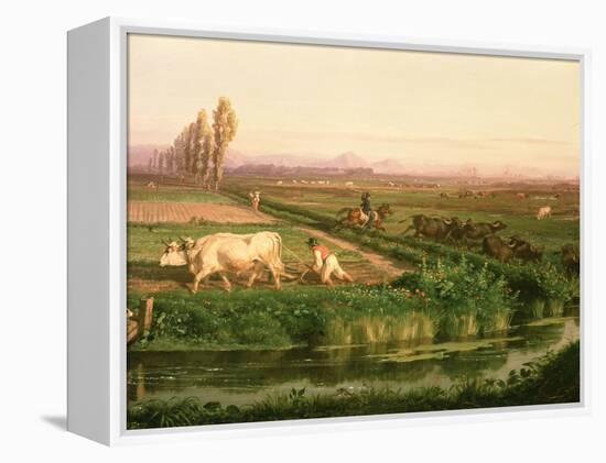 View of Carditello-Filippo Palizzi-Framed Premier Image Canvas