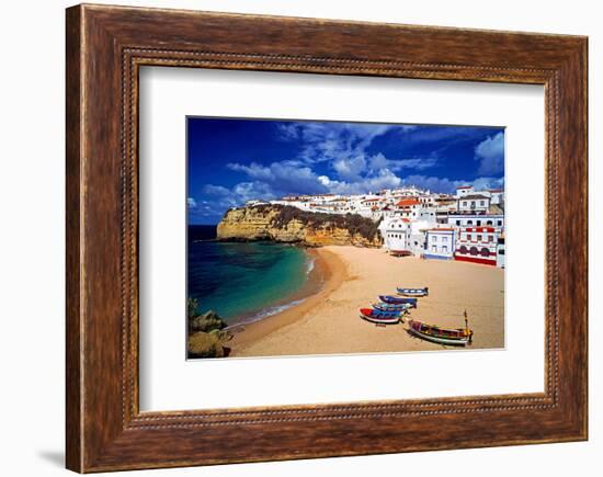 View of Carvoeiro, Algarve, Portugal-null-Framed Art Print