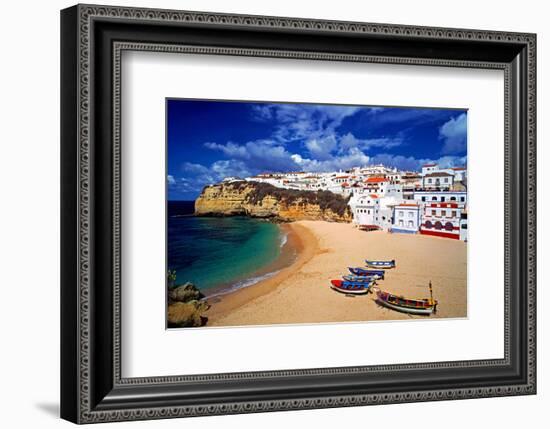 View of Carvoeiro, Algarve, Portugal-null-Framed Art Print