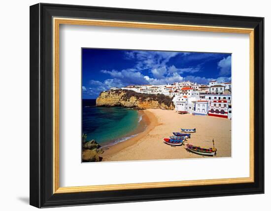 View of Carvoeiro, Algarve, Portugal-null-Framed Art Print