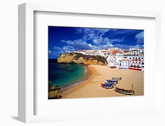 View of Carvoeiro, Algarve, Portugal-null-Framed Art Print