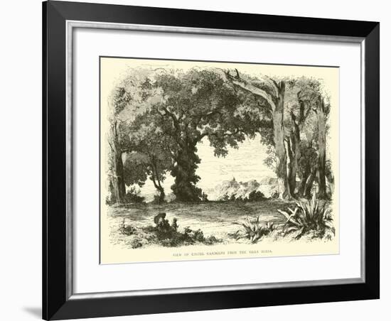 View of Castel Gandolfo from the Villa Doria-null-Framed Giclee Print