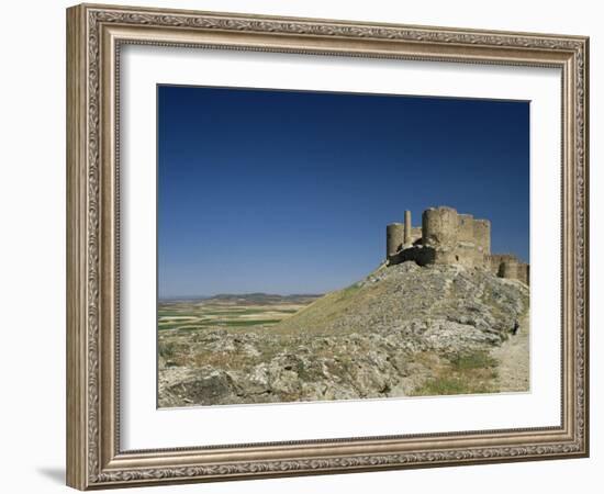 View of Castle, Consuegra, Toledo, Castile La Mancha, Spain-Michael Busselle-Framed Photographic Print