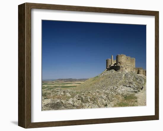 View of Castle, Consuegra, Toledo, Castile La Mancha, Spain-Michael Busselle-Framed Photographic Print