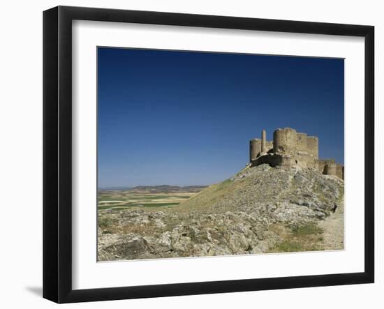 View of Castle, Consuegra, Toledo, Castile La Mancha, Spain-Michael Busselle-Framed Photographic Print