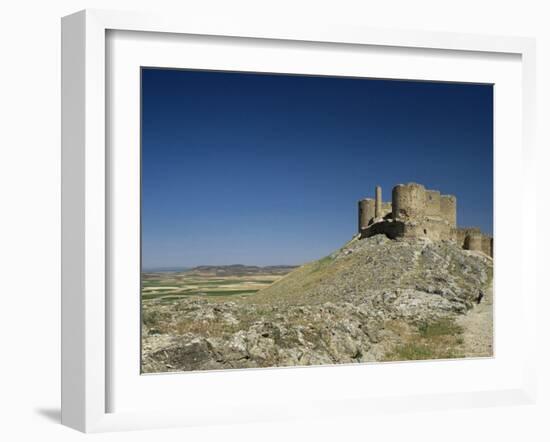 View of Castle, Consuegra, Toledo, Castile La Mancha, Spain-Michael Busselle-Framed Photographic Print