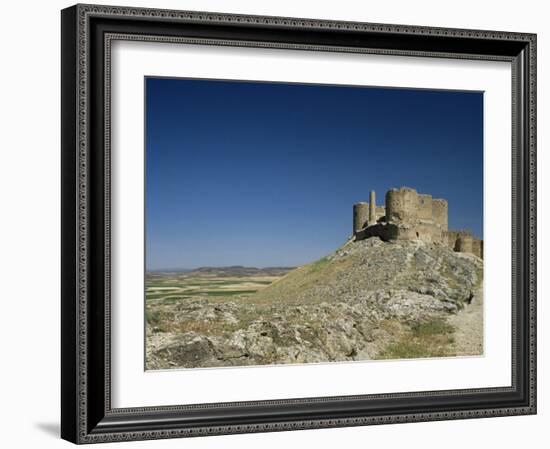 View of Castle, Consuegra, Toledo, Castile La Mancha, Spain-Michael Busselle-Framed Photographic Print