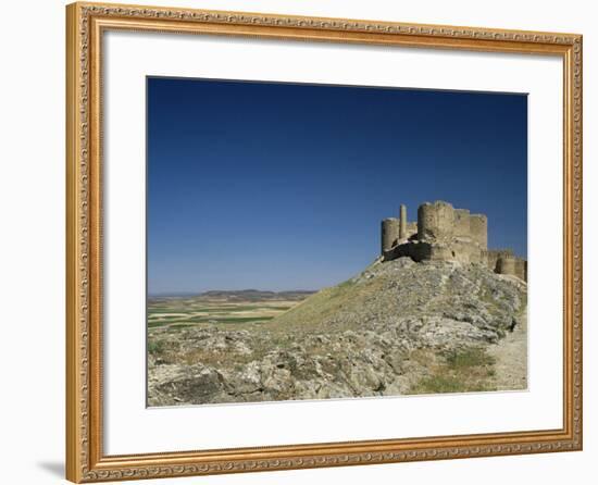 View of Castle, Consuegra, Toledo, Castile La Mancha, Spain-Michael Busselle-Framed Photographic Print